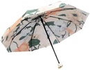 TDR-Opvouwbaar bloem paraplu - Zonbescherming Anti-Uv UPF50 + -Windproof- Stevig paraplu met diameter van 97 cm-blauw met rode rozen