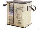 3 stuks Opbergzakken Dekbed & Kleding 45x28x49 cm Beige