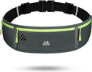Heuptasje sport – running belt - verstelbare buideltas van 60 tot 120 cm - waterafstotend - grijs