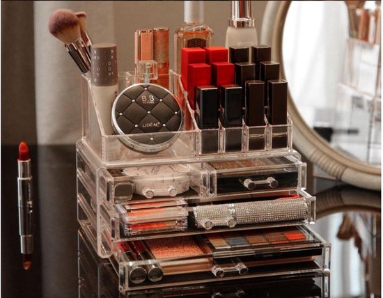 Make-up Organizer - Cosmetica- en Sieradenopslag - 4 Laden - Transparant - Acryl