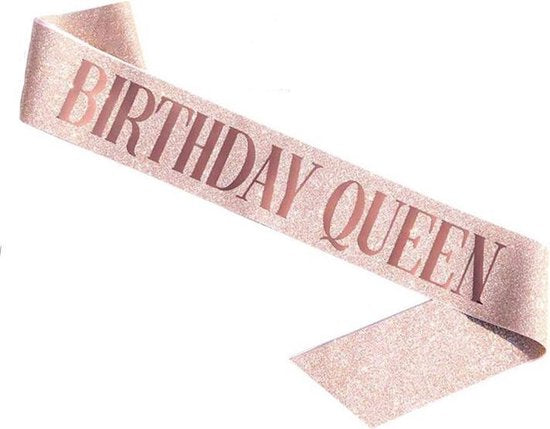 Verjaardag Sjerp en Tiara - 'Birthday Queen' - Roségoud
