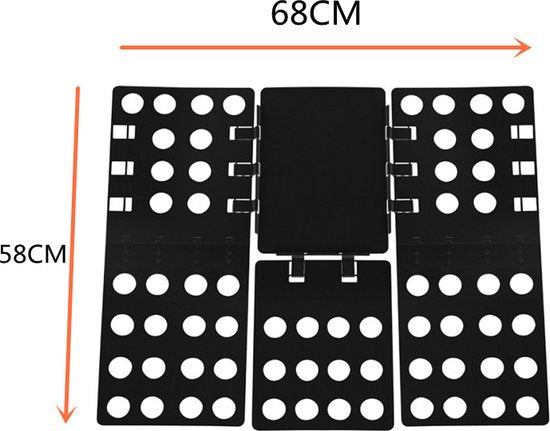 Vouwplank - Super handig en snel uw kleding gevouwen zwart 68*58cm