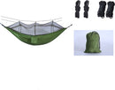 TDR-Hangmat met klamboe 260*140cm-Muggennet-ultralicht/ draagbaar- legergroen