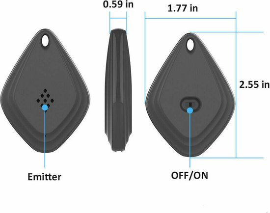 2 Stuks Draagbare Ultrasone ongedierteverjager- Insecten Bestrijden -werkt op USB-zwart