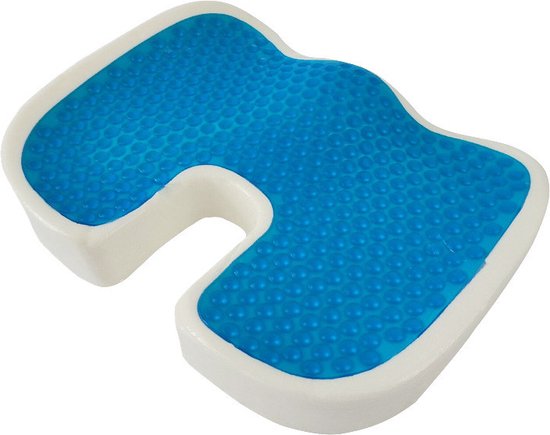 Unikorf Gelzitkussen – Wasbaar Ademend Net Zwart 45x35x7cm