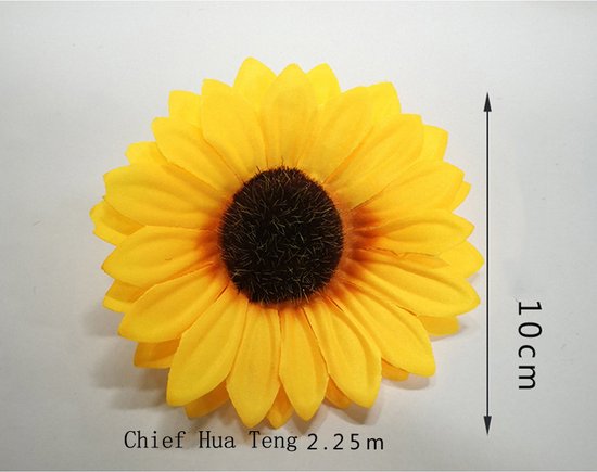 3stuks Zonnebloem Slinger Decoratie Set lengte van 2,25 meter-perfect voor themafeesten, bruiloften en thuisdecoratie