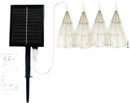 Solar vuurwerk lichtsnoer 360 LED, 4 st, warmwit, waterdicht