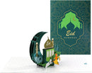 3D pop-up wenskaart Eid Mubarak-Inclusief envelop