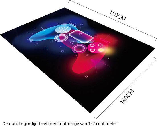 Gamecontroller Tapijt - Stijlvolle Laagpolige Vloerkleed Upgrade voor je Game- en Entertainmentruimte-Voor Extra Comfort en Gaming Plezier120x160CM