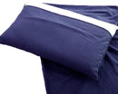 Draagbare slaapzak hoes marineblauw 115x210cm met opbergzak