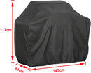 Hoogwaardige Waterbestendige Barbecuehoes met Trekkoord- Duurzaam 420D Oxford-stof -145x61x117cm