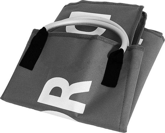 Stoffen waszak 3 vakken 94L - Donker Grijs met handvat