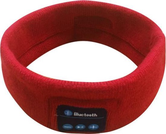 TDR - Sport hoofdband met Bluetooth - Geïntegreerde afneembare speakers (koptelefoon functie) - Oplaadbaar via USB - Afspelen Muziek - Bellen - Rood