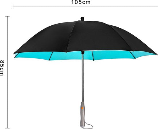 Multifunctionele USB paraplu met ventilator en UV50+