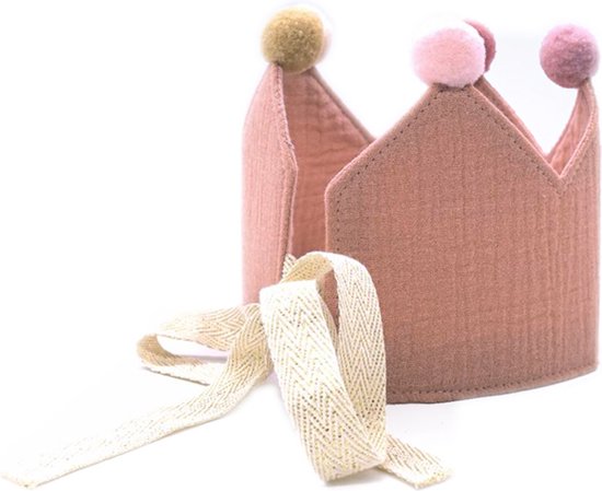 Verjaardagskroon - Koninklijke Kroon 1-9 jaar - Roze