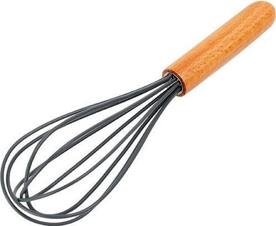 TDR - Kookgerei set met Houder 11-delig - Hout met Siliconen - grijs