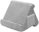 Tablet Kussen Grijs – 3 Kijkhoeken – Comfortabele Tablethouder & Standaard – Pillow Pad – Geschikt voor Tablet, Smartphone, Boek & E-reader – 29x23x26 cm