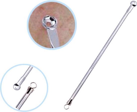 Roestvrijstalen comedonenverwijderingsset - 9 stuks