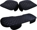 3delige Autostoelhoes - Zacht, Antislip, Hoogwaardig Zwart