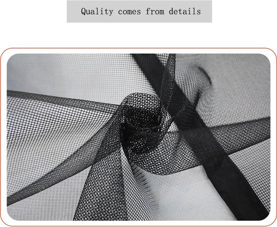 Magnetisch Anti-muggenhor 100x220cm - Zwart - Duurzaam