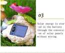 Solar Outdoor Garden Light Konijn - Schattige roze Verlichting - Gemaakt van Duurzaam Hars - -Automatische Zonnesensor -22*10*18CM