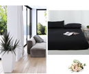 Matrashoes - Ademend & Antibacterieel - Waterdicht - Bescherm uw matras tegen vloeistoffen & allergieën - 140x200x30 cm - zwart