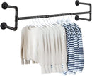 Muurbevestigde Kledingstang - 80cm - Draagvermogen 35kg - Zw