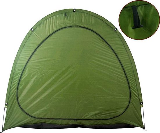 Fietstent beschermhoes fietsenschuur groen 200x80x165cm