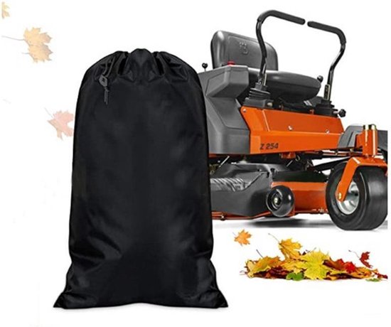 TDR - Gazontractor Bladzak, Tuinafvalzakken Waterdichte Grote Afvalzakken Gazonopruimzak- zwart 244 * 142cm