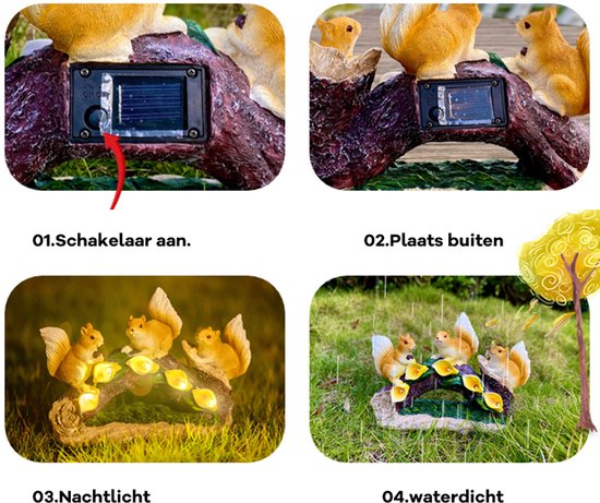 Zonnebalkonornamenten gesimuleerde dierenknutsels 3 eekhoorns