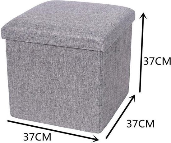 Opvouwbare opbergdoos - 45,5L - lichtgrijs - UniKorf.nl