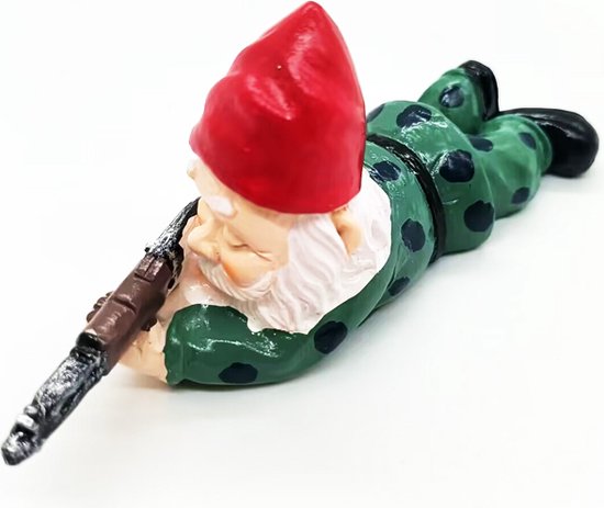 3delige Set Gedetailleerde Militaire Gevechtstuinkabouters i