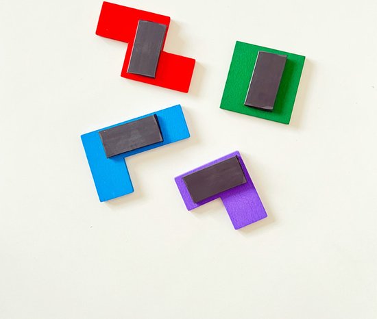 Tetris Koelkastmagneten – 40-delig Kleurrijke Puzzel