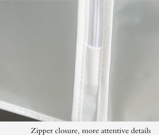 2-Stuks Stofkap voor Kleding Frosted Driedimensionale Stofkap Opbergtas Middelgroot 60*30*110 CM( 2 Stuks)