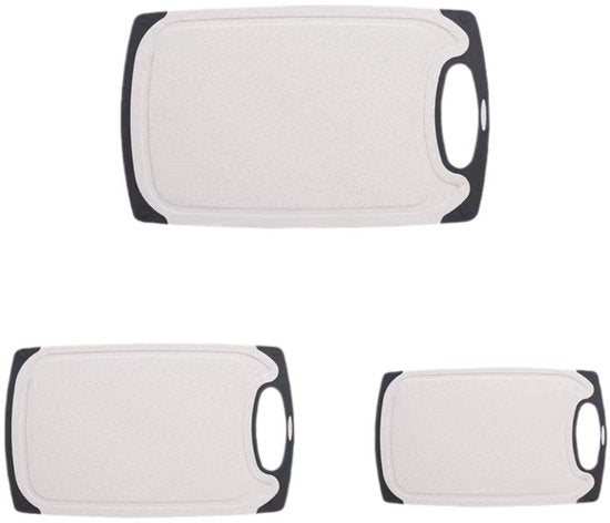 Tarwestro snijplank vierkant 3-delige snijplankenset