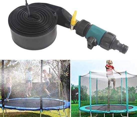 Speelgoedwatersproeier - Trampoline sproeier - 15m - Voor buiten - Groen