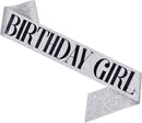 Verjaardag Sjerp en Tiara - Met text "Birthday Girl" - Zilver