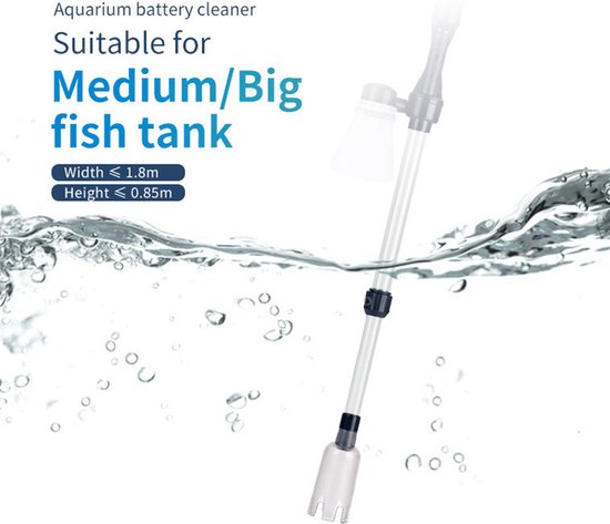 Unikorf 3-in-1 Aquarium Stofzuiger (2 modi) - Donkerblauw