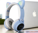 Unikorf Draadloze Bluetooth Kids Koptelefoon LED Kat Oortjes