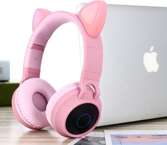 Draadloze Bluetooth Over-Ear Koptelefoon voor Kinderen - Roz