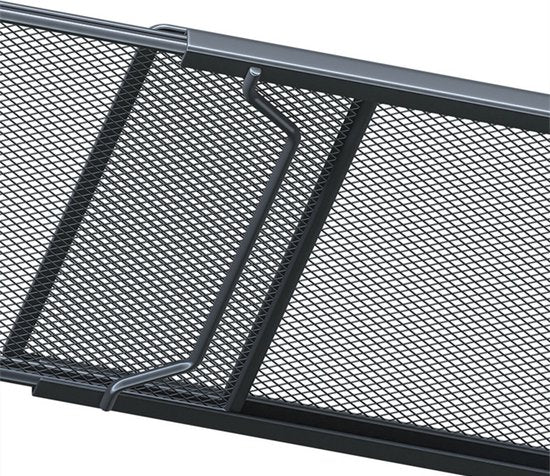 Uittrekbaar Metalen Opbergrek 38-70 cm - Zwart