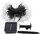 Tuinverlichting met sterren slinger Op Zonneenergie-12meter lang 100 LED lichtjes- 8 knipperende modi-warm wit licht