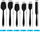 Silicon Spatel Set 6 stuks, BPA vrij, Pannenlikker