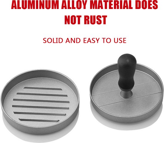 Hamburgerpers met Antiaanbaklaag + 100 waxpapiertjes