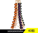 Torenvormige capsulehouder 40 Capsules - RVS