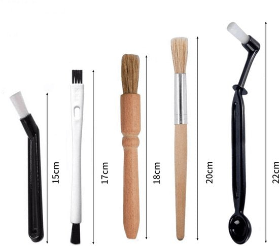 Unikorf 15 Stuks Schrobborstelset Kunststof/Nylon - Reinigingsborstels