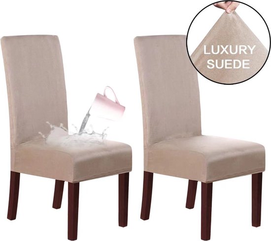 2 Stuks Waterdichte Stoelhoezen - Eetkamerstoel hoes - Stret