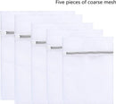 TDR - Waszak 7 Delig - 5x mesh waszak (1x 50x60 cm - 1x 60x60 - 1x 40x50 cm - 1x 30x40 cm - 1x 23x30 cm) - 1x mesh cilinder 15x16 cm, 1x half cirkel 19x17 cm