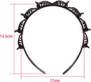Haarband met klemmen-Haarband met clips- Antislip Haarband-Dubbele Pony Kapsel Haarspeld- 2stuks.