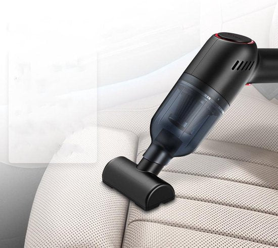 Compacte Krachtpatser - Multifunctionele Mini Stofzuiger Incl. 3 Opzetstukken, USB Oplaadbaar, voor Auto, Laptop & Meer - Afmetingen 25,5x17x7,5 cm